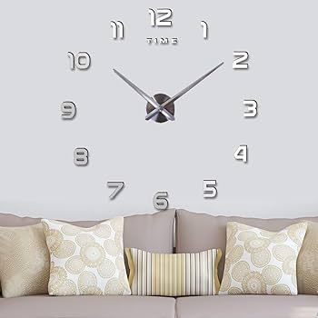Reloj Decorativo 3d Adhesivo Gigante - Imagen 6