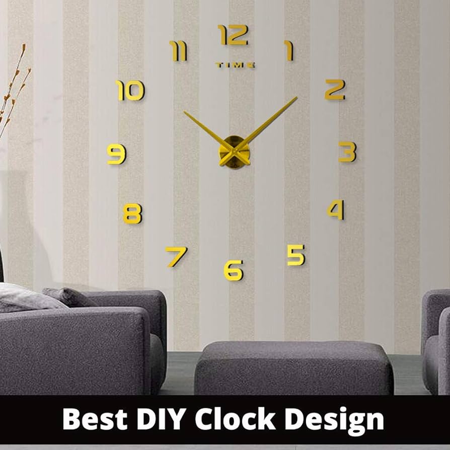 Reloj Decorativo 3d Adhesivo Gigante - Imagen 5