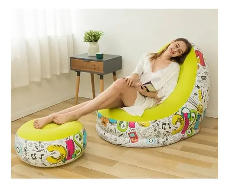 Sillon Puff Inflable Reclinable Diseno