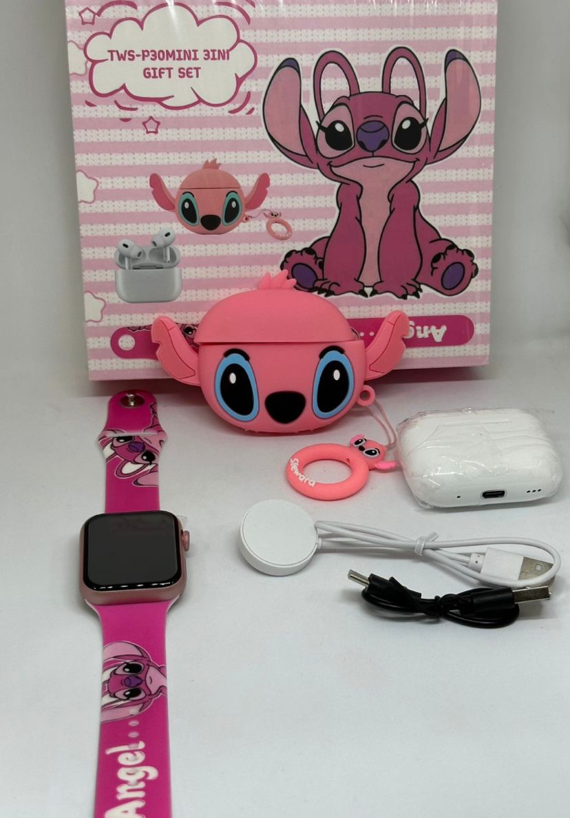 ⌚🎧 Combo Infantil Smartwatch + Audífonos Bluetooth